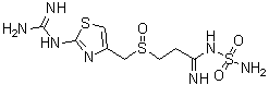 3-[2-(Diaminomethyleneamino)-1,3-thiazol-4-ylmethylsulphinyl]-n-sulphamoylpropanamidine famotidine sulfoxide Structure,90237-03-9Structure