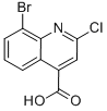 8-Bromo-2-chloroquinoline-4-carboxylic acid Structure,902743-27-5Structure