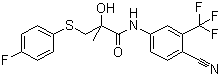 N-[4-Cyano-3-(trifluoromethyl)phenyl]-3-[(4-fluorophenyl)thio]-2-hydroxy-2-methylpropionamide Structure,90356-78-8Structure