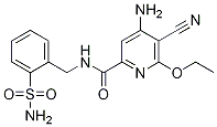 4-Amino-n-[[2-(aminosulfonyl)phenyl]methyl]-5-cyano-6-ethoxy-2-pyridinecarboxamide Structure,904311-05-3Structure