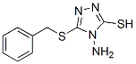 4-Amino-5-(benzylthio)-4H-1,2,4-triazole-3-thiol Structure,90535-72-1Structure