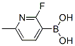 (2-Fluoro-6-methylpyridin-3-yl)boronic acid Structure,906744-85-2Structure