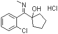 1-[(2-Chlorophenyl)-N-(methylimino)methyl]cyclopentanol hydrochloride Structure,90717-16-1Structure