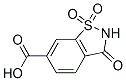 3-Oxo-2,3-dihydro-1,2-benzisothiazole-6-carboxylic acid 1,1-dioxide Structure,90779-46-7Structure