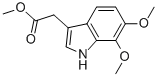 (6,7-Dimethoxy-1h-indol-3-yl)-acetic acid methyl ester Structure,908003-80-5Structure