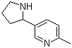 2-Methyl-5-(2-pyrrolidinyl)pyridine Structure,90872-72-3Structure