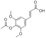 3-[4-(Acetyloxy)-3,5-dimethoxycinnamic acid Structure,90985-68-5Structure