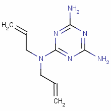 2,4-Diamino-6-diallylamino-1,3,5-triazine Structure,91-77-0Structure