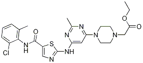 Dasatinib carboxylic acid ethyl ester Structure,910297-62-0Structure