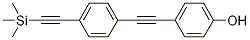 4-((4-((Trimethylsilyl)ethynyl)phenyl)ethynyl)phenol Structure,910467-75-3Structure