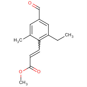 3-(2-Ethyl-4-formyl-6-methyl-phenyl)propenoic acid methyl ester Structure,910635-35-7Structure