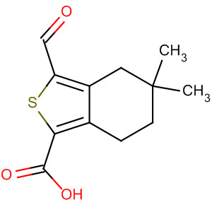 3-Formyl-5,5-dimethyl-4,5,6,7-tetrahydro-benzo[c]thiophene-1-carboxylic acid Structure,910635-48-2Structure