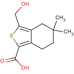 3-Hydroxymethyl-5,5-dimethyl-4,5,6,7-tetrahydro-benzo[c]thiophene-1-carboxylic acid Structure,910635-49-3Structure