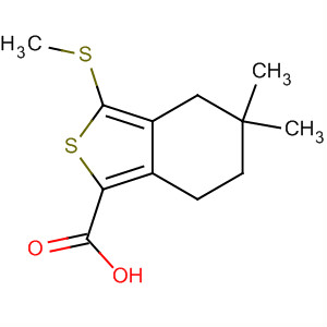 5,5-Dimethyl-3-methylsulfanyl-4,5,6,7-tetrahydro-benzo[c]thiophene-1-carboxylic acid Structure,910635-52-8Structure