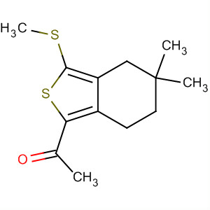 1-(5,5-Dimethyl-3-methylsulfanyl-4,5,6,7-tetrahydro-benzo[c]thiophen-1-yl)-ethanone Structure,910635-61-9Structure