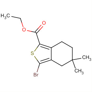 3-Bromo-5,5-dimethyl-4,5,6,7-tetrahydro-benzo[c]thiophene-1-carboxylic acid ethyl ester Structure,910635-63-1Structure