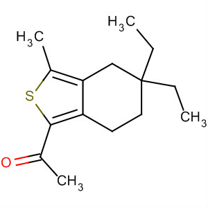 1-(5,5-Diethyl-3-methyl-4,5,6,7-tetrahydro-benzo[c]thiophen-1-yl)-ethanone Structure,910635-68-6Structure