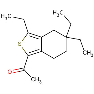 1-(3,5,5-Triethyl-4,5,6,7-tetrahydro-benzo[c]thiophen-1-yl)-ethanone Structure,910635-69-7Structure