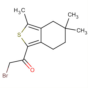 2-Bromo-1-(3,5,5-trimethyl-4,5,6,7-tetrahydro-benzo[c]thiophen-1-yl)-ethanone Structure,910635-87-9Structure