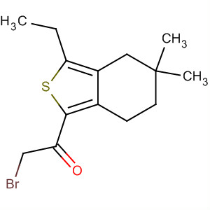 2-Bromo-1-(3-ethyl-5,5-dimethyl-4,5,6,7-tetrahydro-benzo[c]thiophen-1-yl)-ethanone Structure,910635-88-0Structure