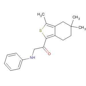 2-Phenylamino-1-(3,5,5-trimethyl-4,5,6,7-tetrahydro-benzo[c]thiophen-1-yl)-ethanone Structure,910639-38-2Structure