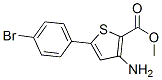 3-Amino-5-(4-bromophenyl)thiophene-2-carboxylic acid methyl ester Structure,91076-95-8Structure