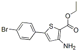 3-Amino-5-(4-bromo-phenyl)-thiophene-2-carboxylic acid ethyl ester Structure,91076-96-9Structure