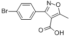 3-(4-Bromophenyl)-5-methyl-4-isoxazolecarboxylic acid Structure,91182-58-0Structure