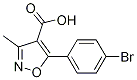 5-(4-Bromophenyl)-3-methyl-4-isoxazolecarboxylic acid Structure,91182-60-4Structure