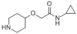 N-Cyclopropyl-2-(4-piperidinyloxy)acetamide Structure,912761-41-2Structure