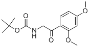 [2-(2,4-Dimethoxy-phenyl)-2-oxo-ethyl]-carbamicacidtert-butylester Structure,912762-41-5Structure