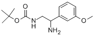 [2-Amino-2-(3-methoxy-phenyl)-ethyl]-carbamicacidtert-butylester Structure,912762-85-7Structure