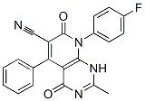 Pyrido[2,3-d]pyrimidine-6-carbonitrile, 8-(4-fluorophenyl)-1,4,7,8-tetrahydro-2-methyl-4,7-dioxo-5-phenyl- (9ci) Structure,912966-13-3Structure