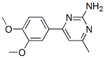 4-Methyl-6-(3,4-dimethoxyphenyl)pyrimidin-2-amine Structure,913322-56-2Structure