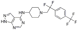 N-(1-(2,2-difluoro-2-(4-(trifluoromethyl)phenyl)ethyl)piperidin-4-yl)-1h-pyrazolo[3,4-d]pyrimidin-4-amine Structure,913574-42-2Structure