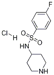 4-Fluoro-n-piperidin-4-yl-benzenesulfonamide hydrochloride Structure,913634-50-1Structure