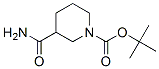 1-Piperidinecarboxylic acid, 3-(aminocarbonyl)-, 1,1-dimethylethyl ester Structure,91419-49-7Structure