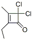 2-Cyclobuten-1-one, 4,4-dichloro-2-ethyl-3-methyl- Structure,914295-48-0Structure