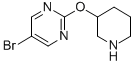 5-Bromo-2-(piperidin-3-yloxy)pyrimidine Structure,914347-73-2Structure