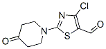 4-Chloro-2-(4-oxo-piperidinyl)-5-thiazolecarboxaldehyde Structure,914348-62-2Structure