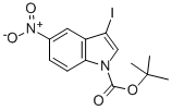 3-Iodo-5-nitroindole-1-carboxylic acid tert-butyl ester Structure,914349-32-9Structure