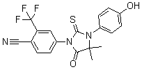 4-(3-(4-Hydroxyphenyl)-4,4-dimethyl-5-oxo-2-thioxoimidazolidin-1-yl)-2-(trifluoromethyl)benzonitrile Structure,915086-32-7Structure