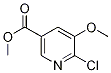 Methyl 6-chloro-5-methoxynicotinate Structure,915107-31-2Structure