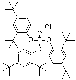 Chloro[tris(2,4-di-tert-butylphenyl)phosphite]gold Structure,915299-24-0Structure