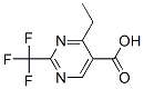 4-Ethyl-2-trifluoromethyl-pyrimidine-5-carboxylic acid Structure,915376-41-9Structure