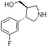 ((3R,4s)-4-(3-fluorophenyl)pyrrolidin-3-yl)methanol Structure,915390-10-2Structure