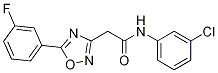 N-(3-chlorophenyl)-2-(5-(3-fluorophenyl)-1,2,4-oxadiazol-3-yl)acetamide Structure,915925-69-8Structure