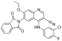 3-Cyano-4-(3-chloro-4-fluoroanilino)-7-ethoxy-6-(phthalimidyl)quinoline Structure,915945-40-3Structure