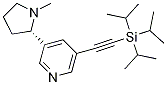 5-Triisopropylsilyl-ethynyl (s)-(-)-nicotine Structure,916046-39-4Structure