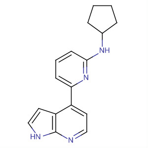 N-cyclopentyl-6-(1h-pyrrolo[2,3-b]pyridin-4-yl)pyridin-2-amine Structure,916172-24-2Structure